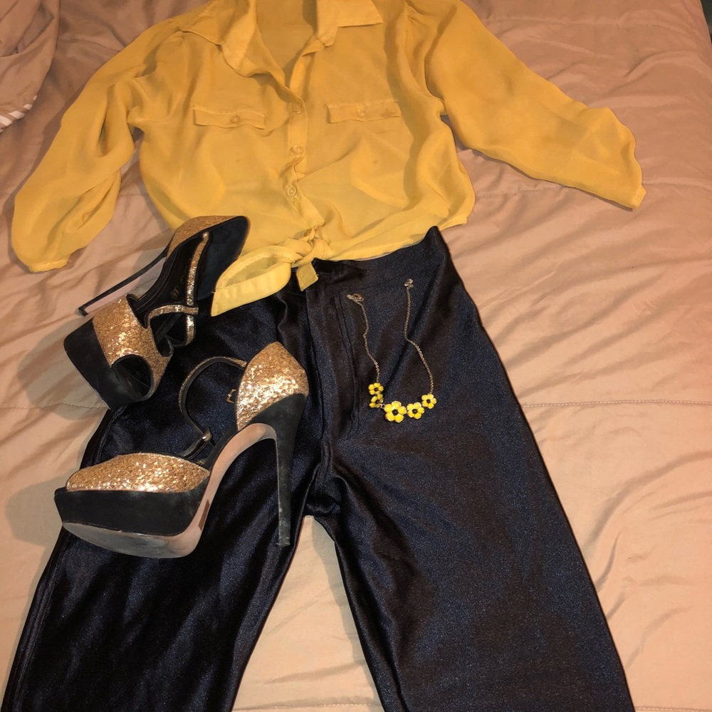 American Apparel celebrity high waisted leggings.